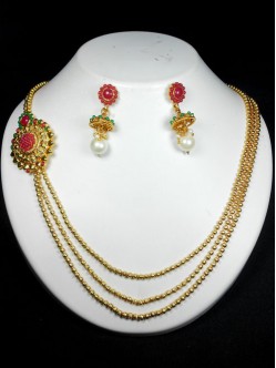 polki-necklace-set-2450PN4233